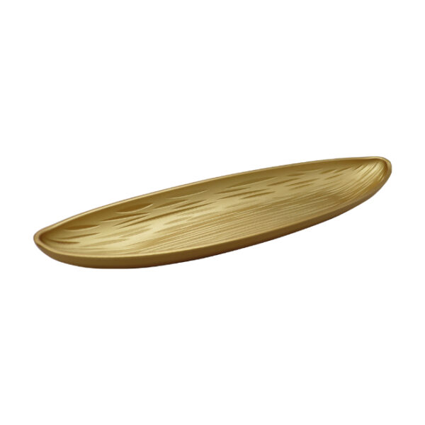 Gold Plastic Oval Tray