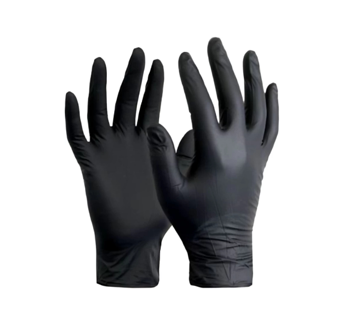 Nitrile Black Gloves 100s (Medium)