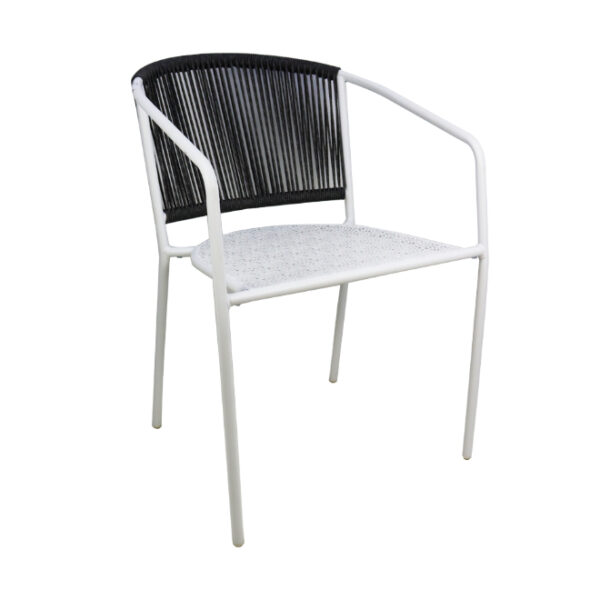 White Metal Vedella Dining Chair