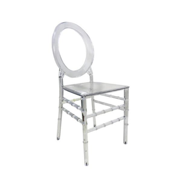 Clear O Back Resin Chair