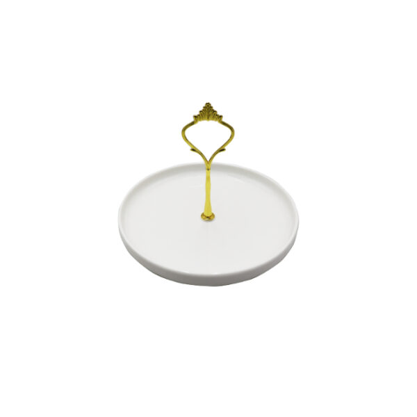 Round Ceramic Snack Server Small