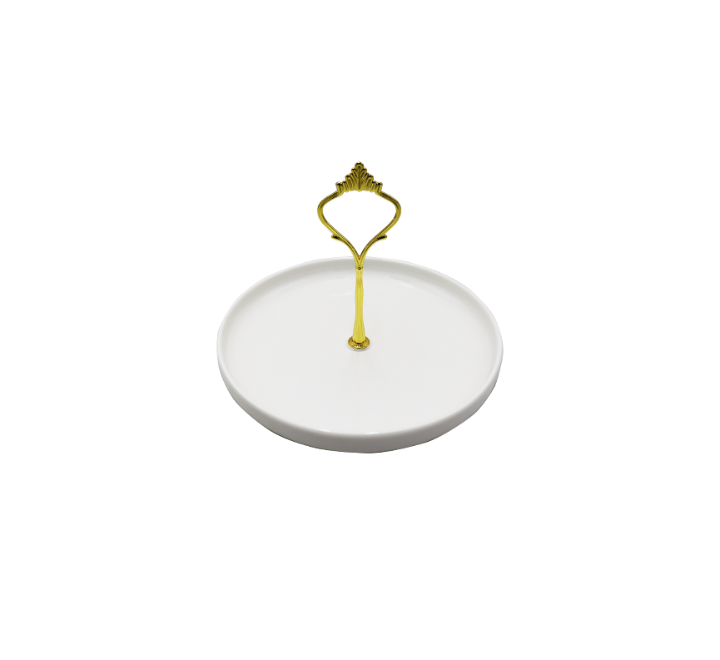 Round Ceramic Snack Server Small