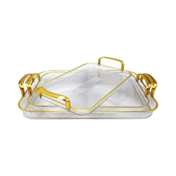3pc Acrylic Tray Set