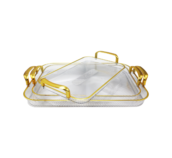 3pc Acrylic Tray Set