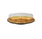 Disposable Oval Plastic Serving Tray with Lid