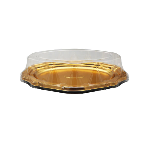 Disposable Oval Plastic Serving Tray with Lid