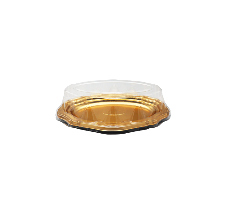 Disposable Oval Plastic Serving Tray with Lid