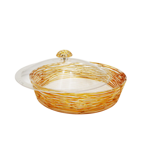 Round Acrylic Tray with Lid