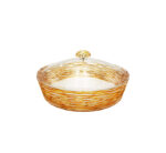 Round Acrylic Tray with Lid