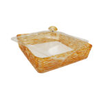 Square Acrylic Tray with Lid