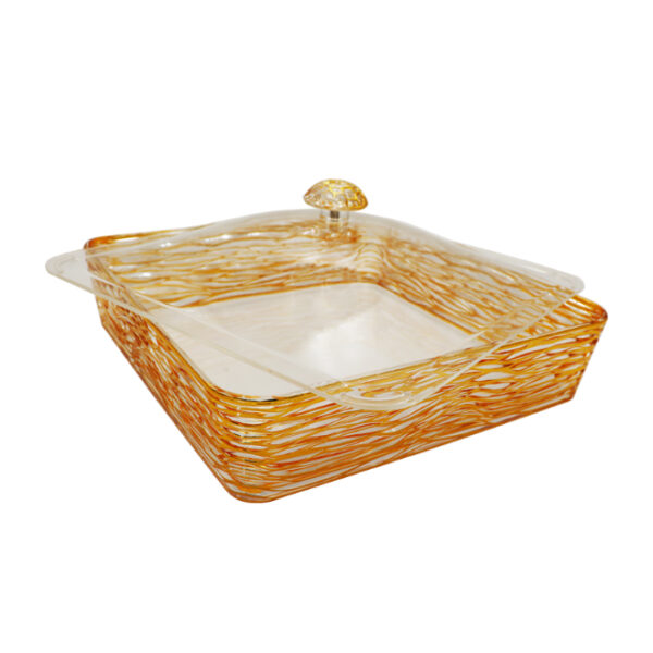 Square Acrylic Tray with Lid