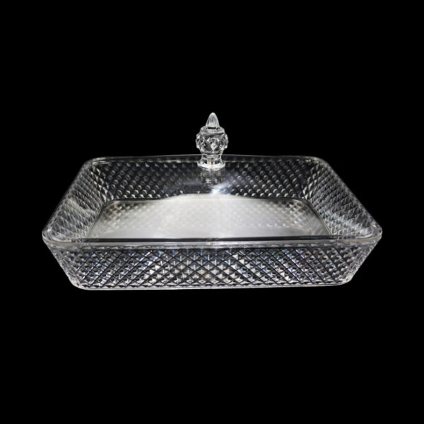 Clear Acrylic Rectangular Tray with Lid
