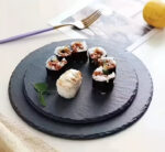 Round Slate Stone Plates