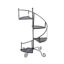 Multi Tier Metal Flower Stand Black