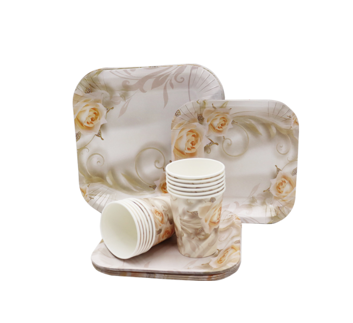 Disposable Plate/Cup Set 60pc