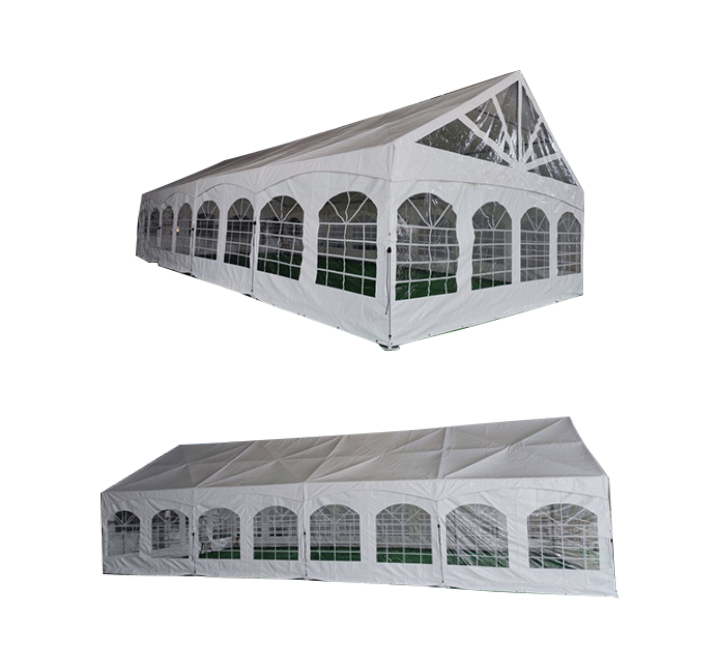 5x10m Clear Peg and Pole Tent