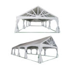 5x10m Clear Peg and Pole Tent