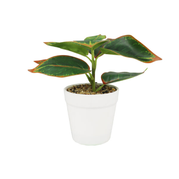 Artificial Ruby Rubber Potted Plant