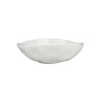 Large Ceramic Bowl with Irregular Wavy Rim
