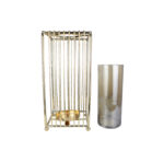 Gold Cage Candle Holder