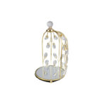 3pc Gold Birdcage Centrepieces