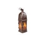Brown Dome Metal Lantern 33x13cm