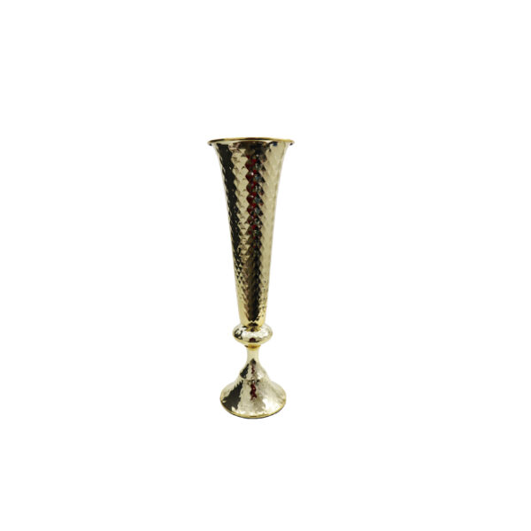 Gold Metal Vase Flower Stand