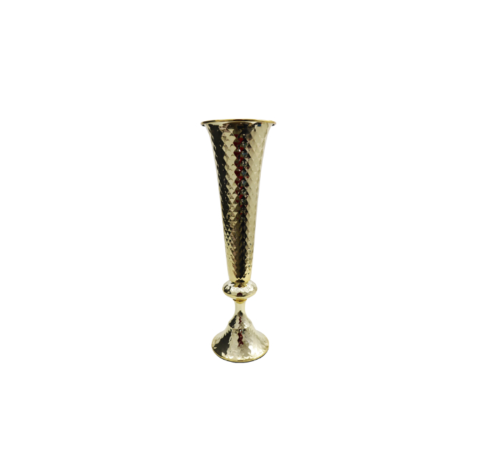 Gold Metal Vase Flower Stand