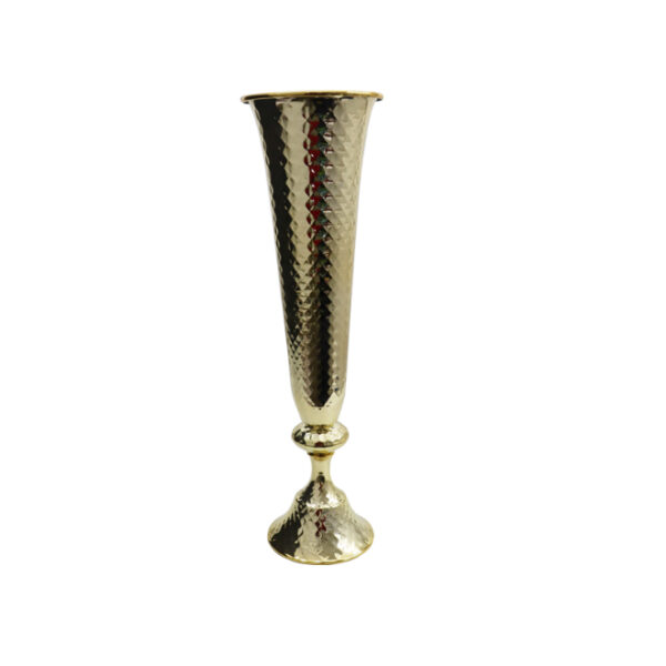 Gold Metal Vase Flower Stand