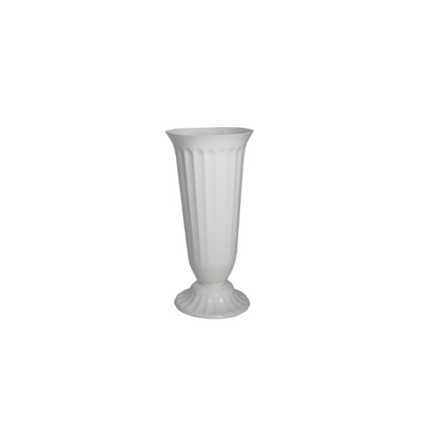 Ribbed Plastic Flower Vase