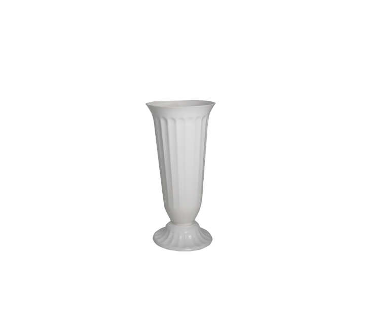 Ribbed Plastic Flower Vase