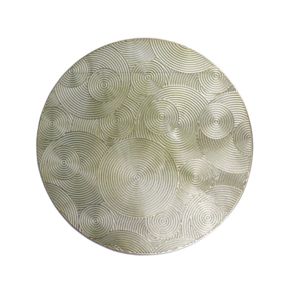 Gold Circular Pattern Table Mat 38cm