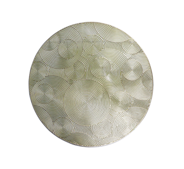 Gold Circular Pattern Table Mat 38cm