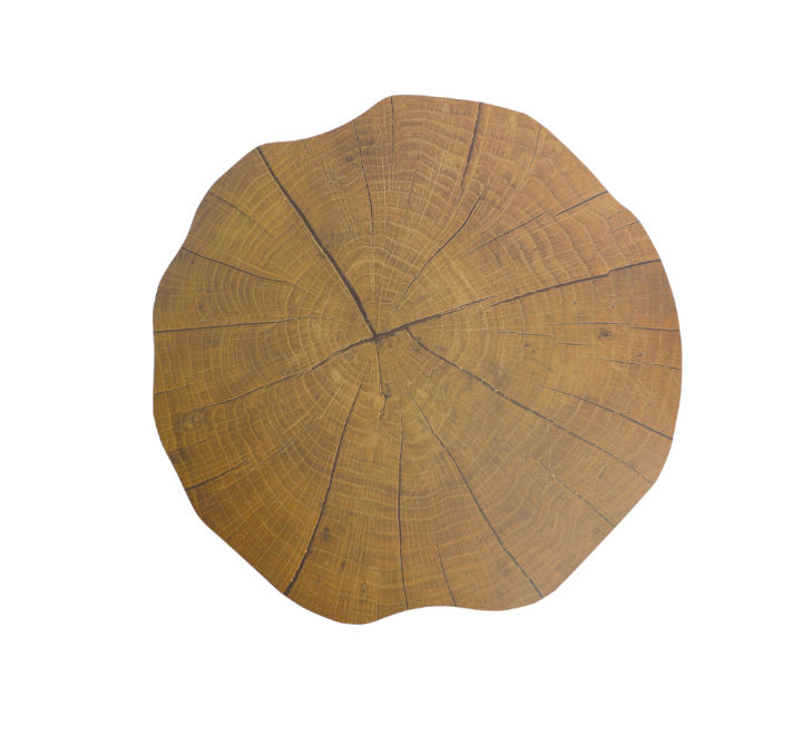 Round Wood Design Table Mat 38cm