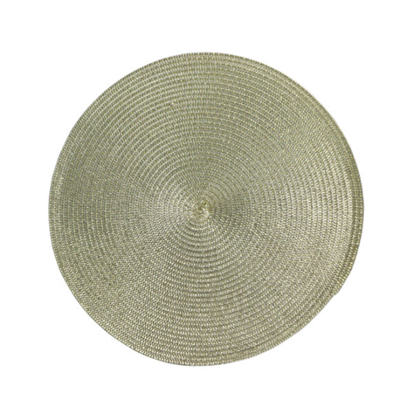 Gold Circular Pattern Table Mat 38cm