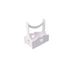 White Display Stand Heart Shape Cutout