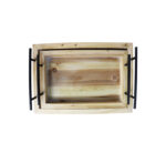 2pc Wooden Serving Tray