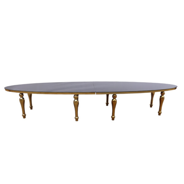 Oval Glass Table 4.8x1.2m
