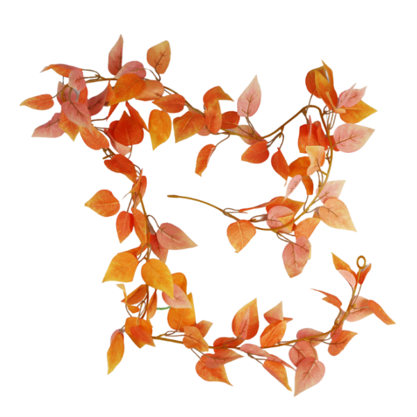 Orange Artificial Autumn Leaves