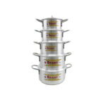 10pc Aluminium Pot Set
