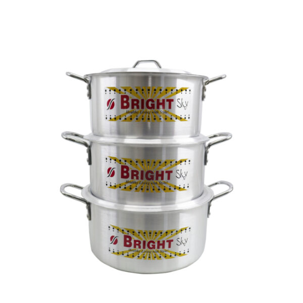 6pc Aluminium Pot Set