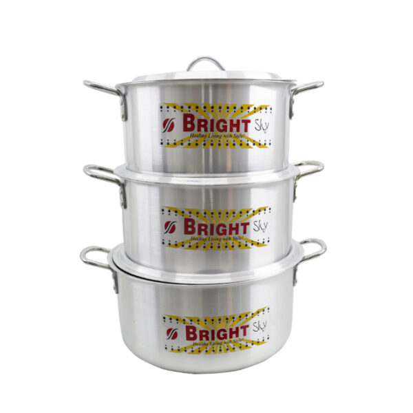 6pc Aluminium Pot Set