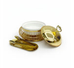 Gold Chafing Dish with Ceramic Insert