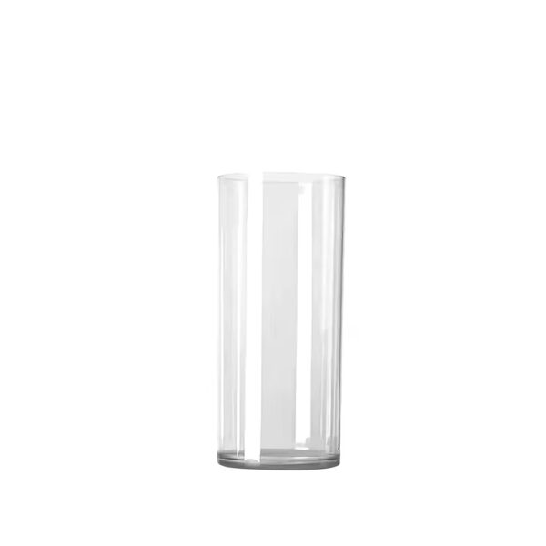 Clear Round Plastic Vase 12x29.5cm