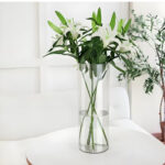 Clear Round Plastic Vase 9.5x29.5cm
