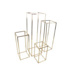 4pc Gold Plinth Set
