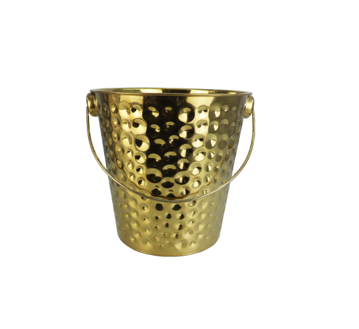 Metal Hammered Ice Bucket