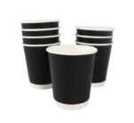 Black Coffee Cups 25pack
