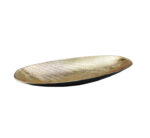 Wooden Look Gold Snack Platter