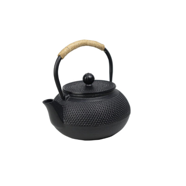 Cast Iron Tea Pot Black